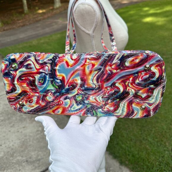 Brahmin Disco Melbourne Medium Asher Croc Embossed Tote NWT - Picture 5 of 16